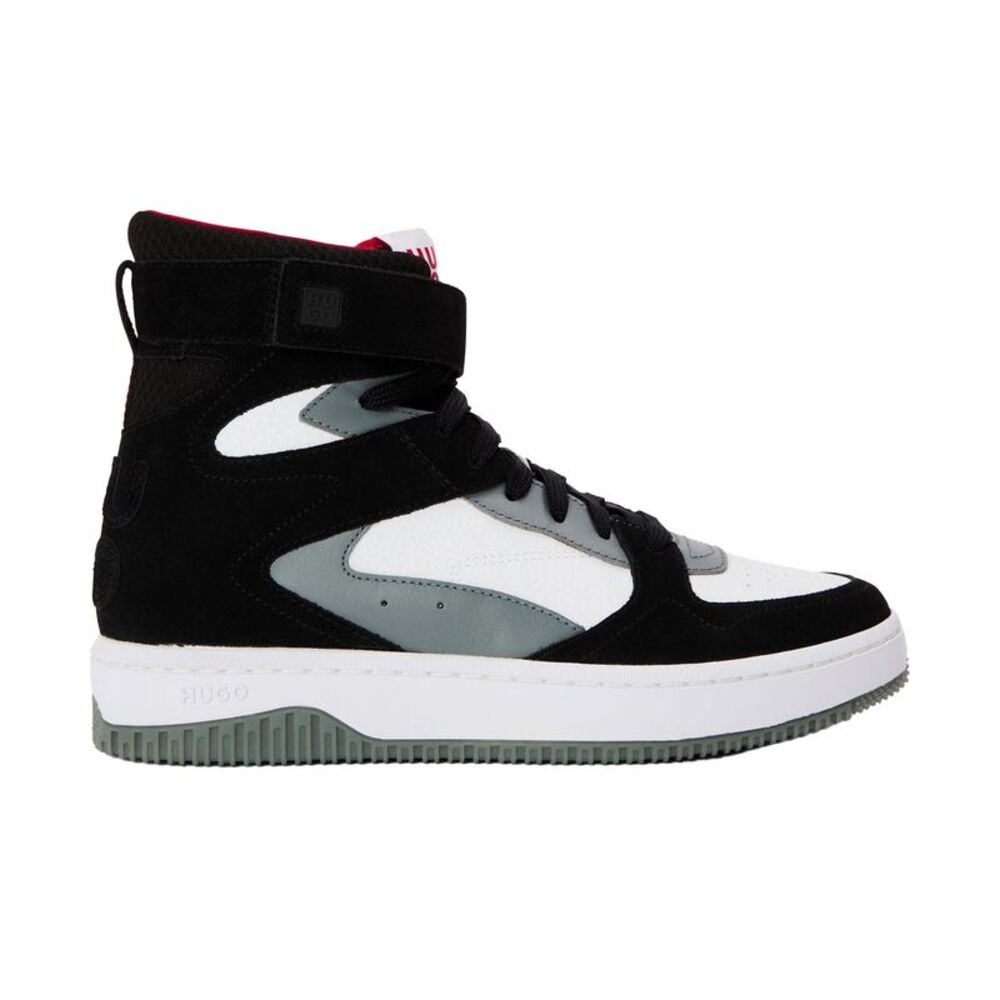 Hugo Mens Kilian Hito Ltmx Suede Sneakers / White/Black